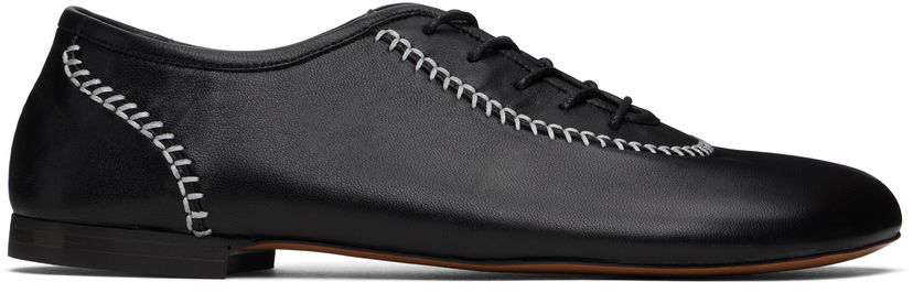 Tøj Wales Bonner Wales Bonner Lace-Up Oxfords Sort | WBM44503A-21060