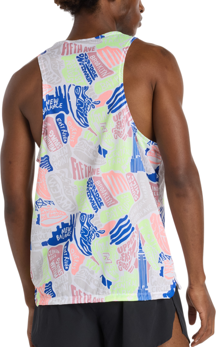 Tanktop New Balance NYC Marathon Print Running Singlet Flerfarvet | mt53251m-mlt, 1