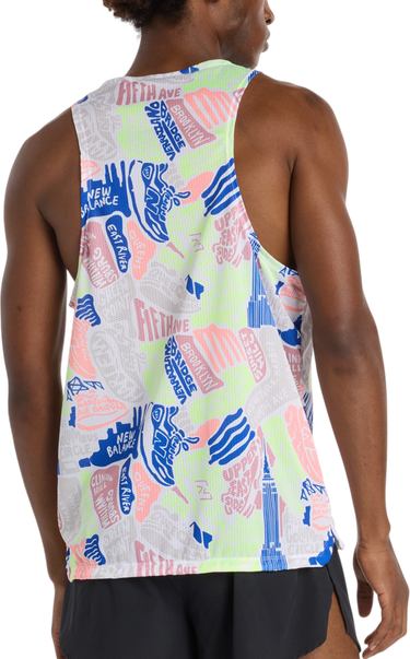 Tanktop New Balance NYC Marathon Print Running Singlet Flerfarvet | mt53251m-mlt, 1