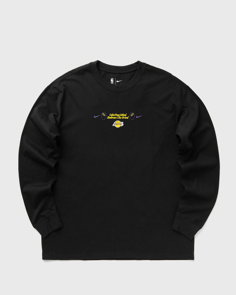 T-shirt Nike Los Angeles Lakers MAX90 Long Sleeve Sweatshirt Sort | HQ0662-010