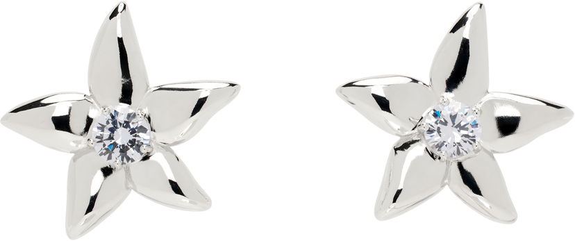 Øreringe Collina Strada Collina Strada Mega Starlink Flower Earrings Metalisk | XX1086