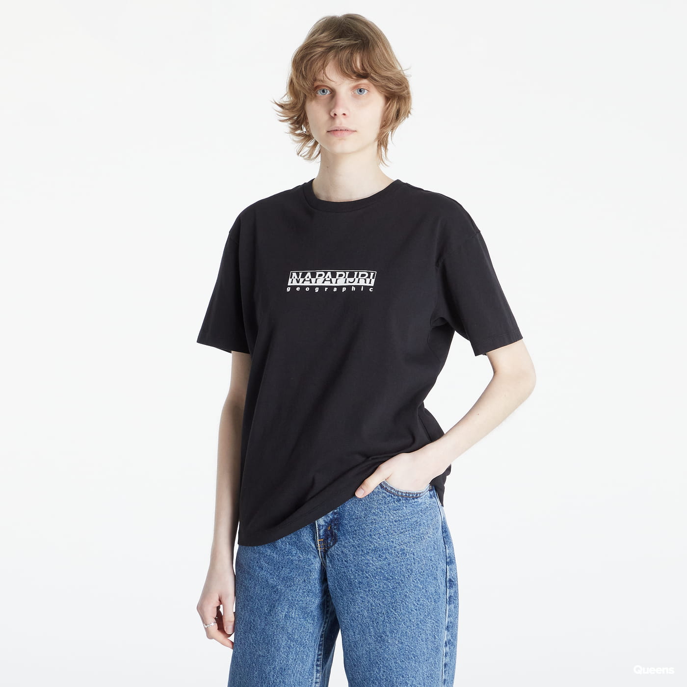 T-shirt Napapijri S-Box Tee Sort | NP0A4GDD0411, 0