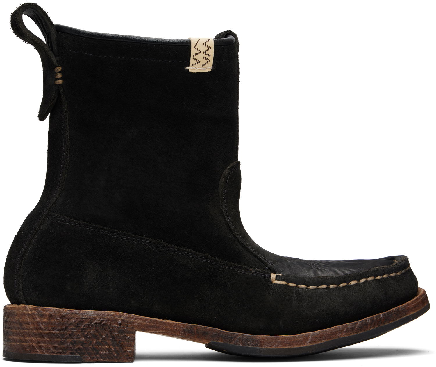 Sneakers og sko visvim Nakoda Suede Moc-Toe Boots Sort | 0125202002009, 0