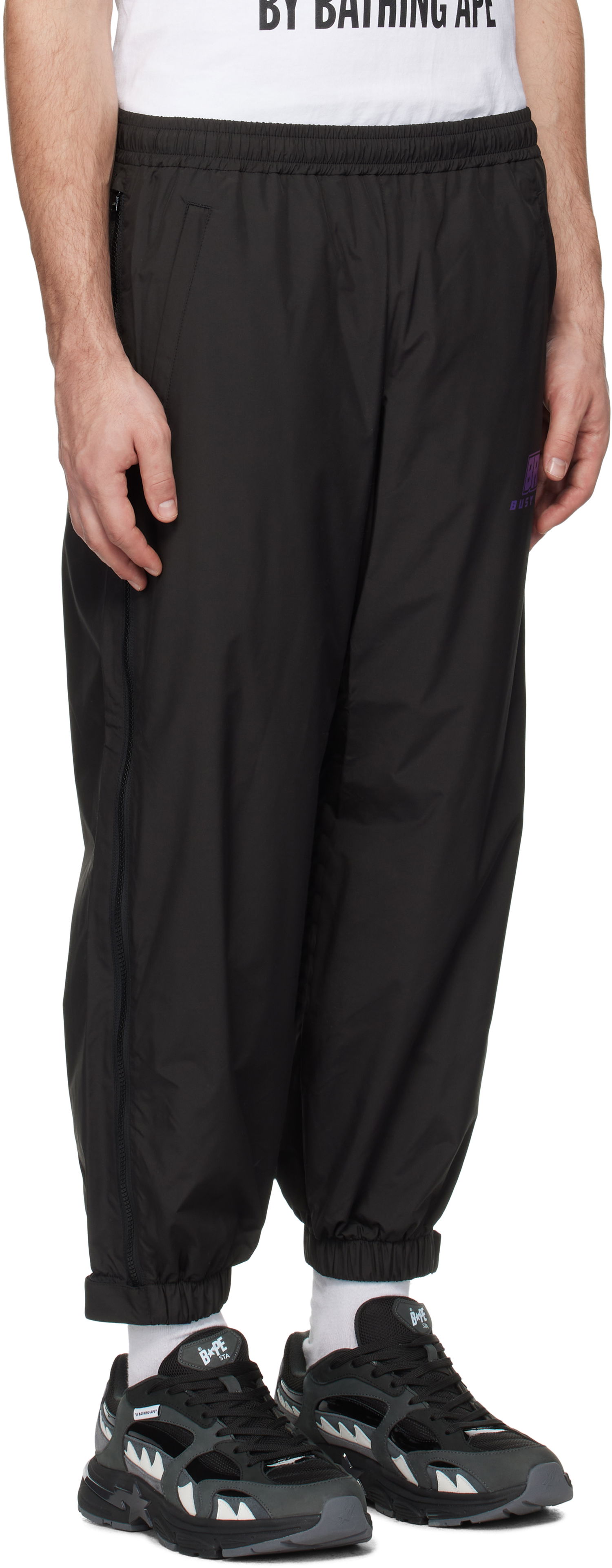 Joggingbukser BAPE Camo Deformation Track Pants Sort | 001PTK801002M, 1