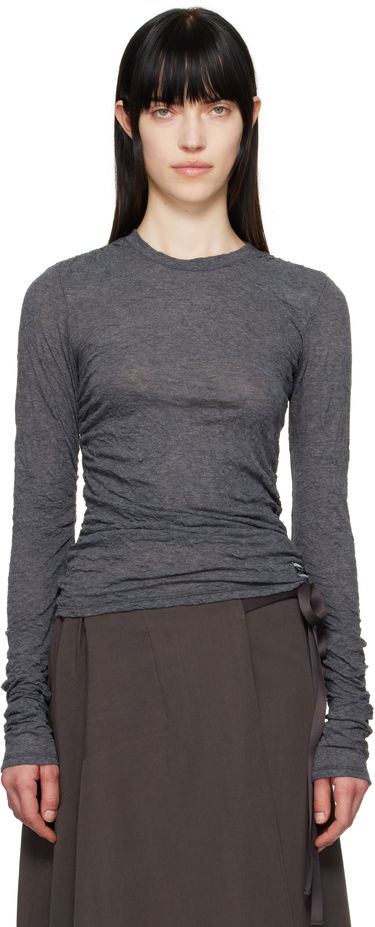 Skjorte OUR LEGACY Our Legacy Strain Slim Long Sleeve T-Shirt Grå | W2256A4, 0