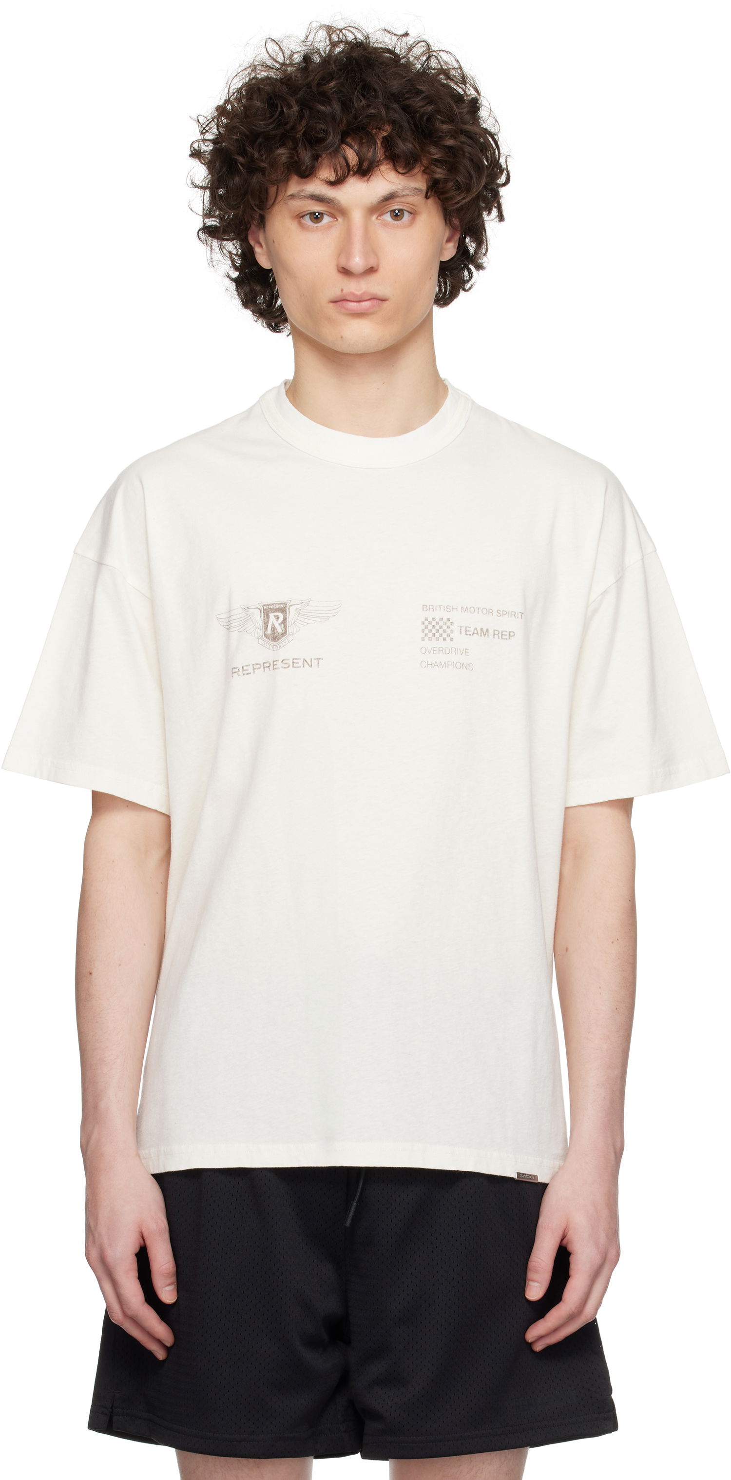 T-shirt Represent Clo Represent 'Team Rep' T-Shirt Hvid | MLM41053, 0