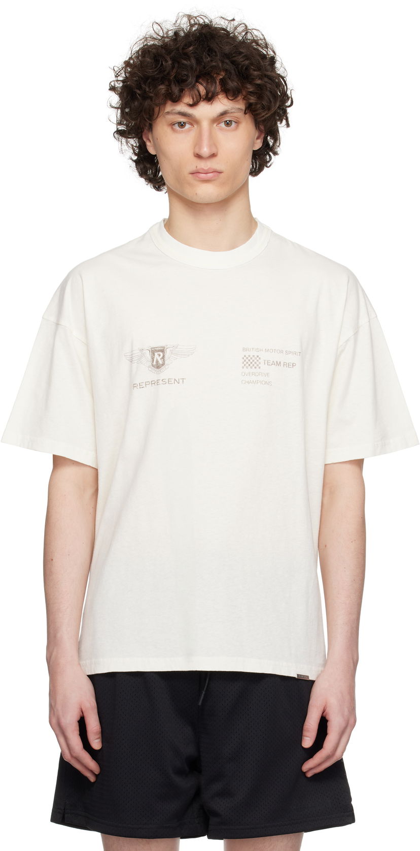 T-shirt Represent Clo Represent 'Team Rep' T-Shirt Hvid | MLM41053