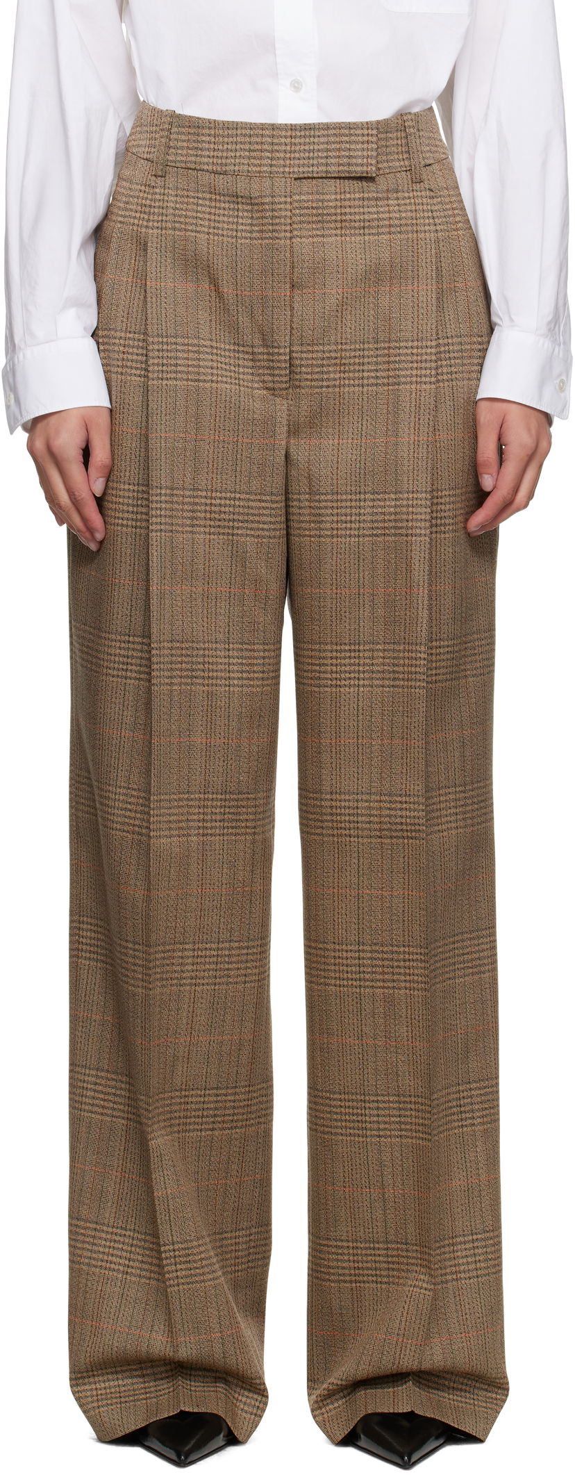 Bukser Róhe Róhe Mid-Waist Tailored Trousers Brun | 416-30-080