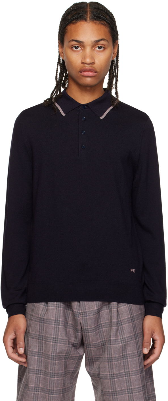 Polo skjorte Paul Smith PS Paul Smith Embroidered Polo Mørkeblå | M2R-204Y-L21861