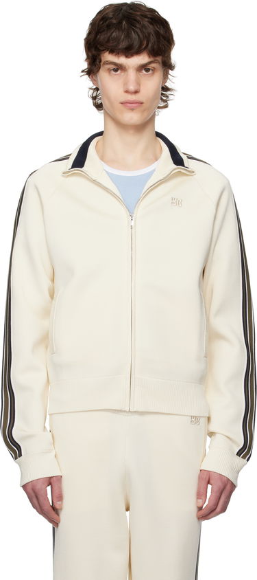Træningsdragt Wales Bonner Wales Bonner Tide Track Jacket Hvid | US25KN34-KN05-100 BRIGHT RAYON, 0