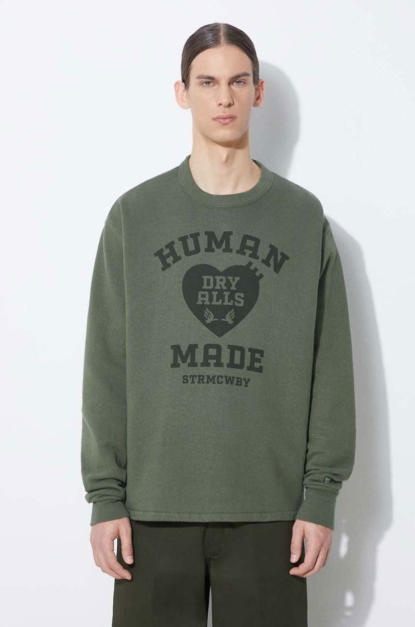 Sweatshirt Human Made Graphic Print Sweatshirt Grøn | HM27CS020