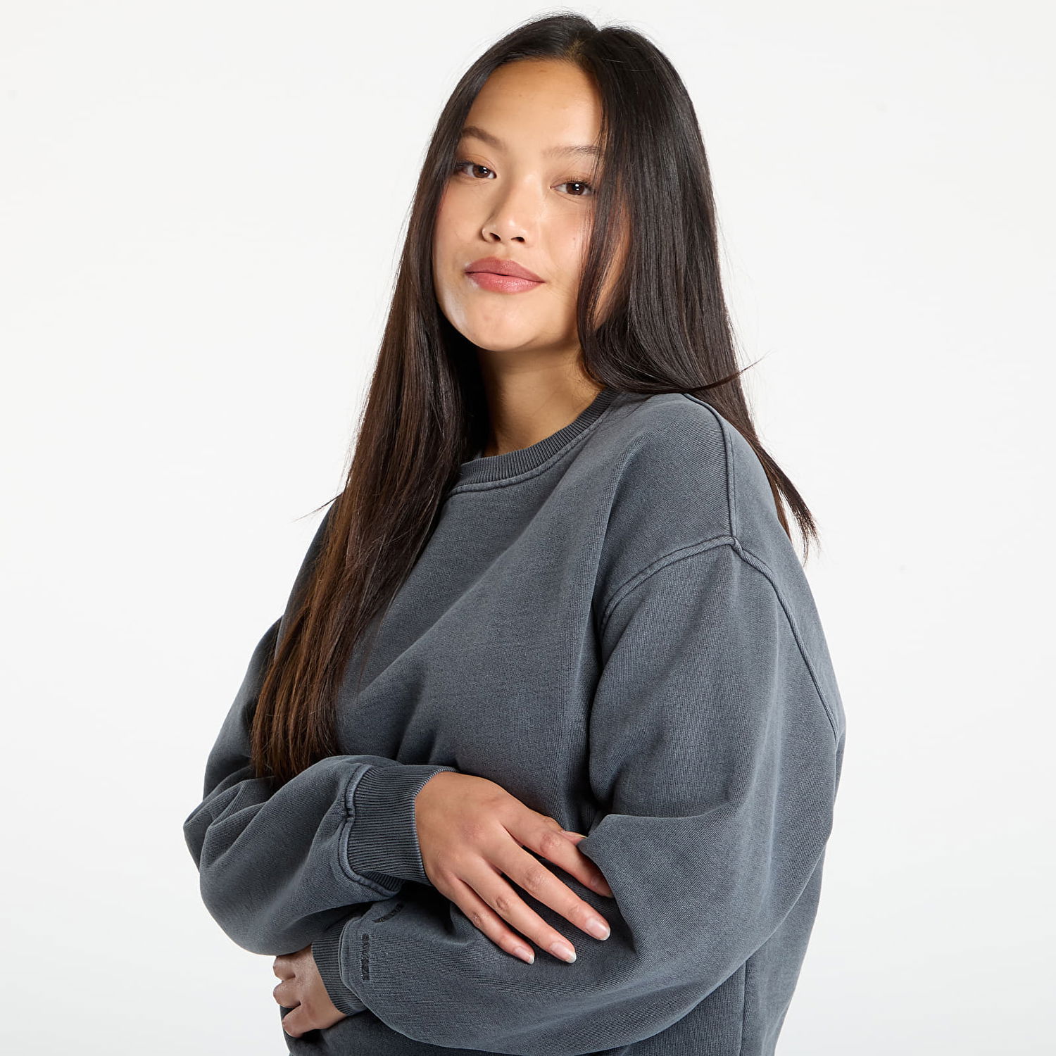 Sweatshirt Samsoe Samsoe Samsøe Samsøe Sava Cropped Sweatshirt Grå | F25100113_193916TCX, 1