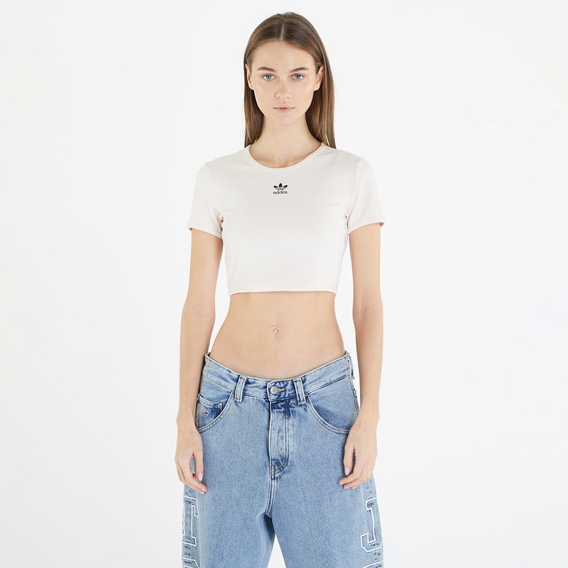 Crop top adidas Originals Essentials Rib Tee Turkis | IJ7804