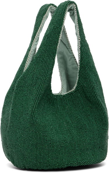 Mulepose JW Anderson Mini Beaded Shopper Tote Grøn | HB0744-FA0469, 2