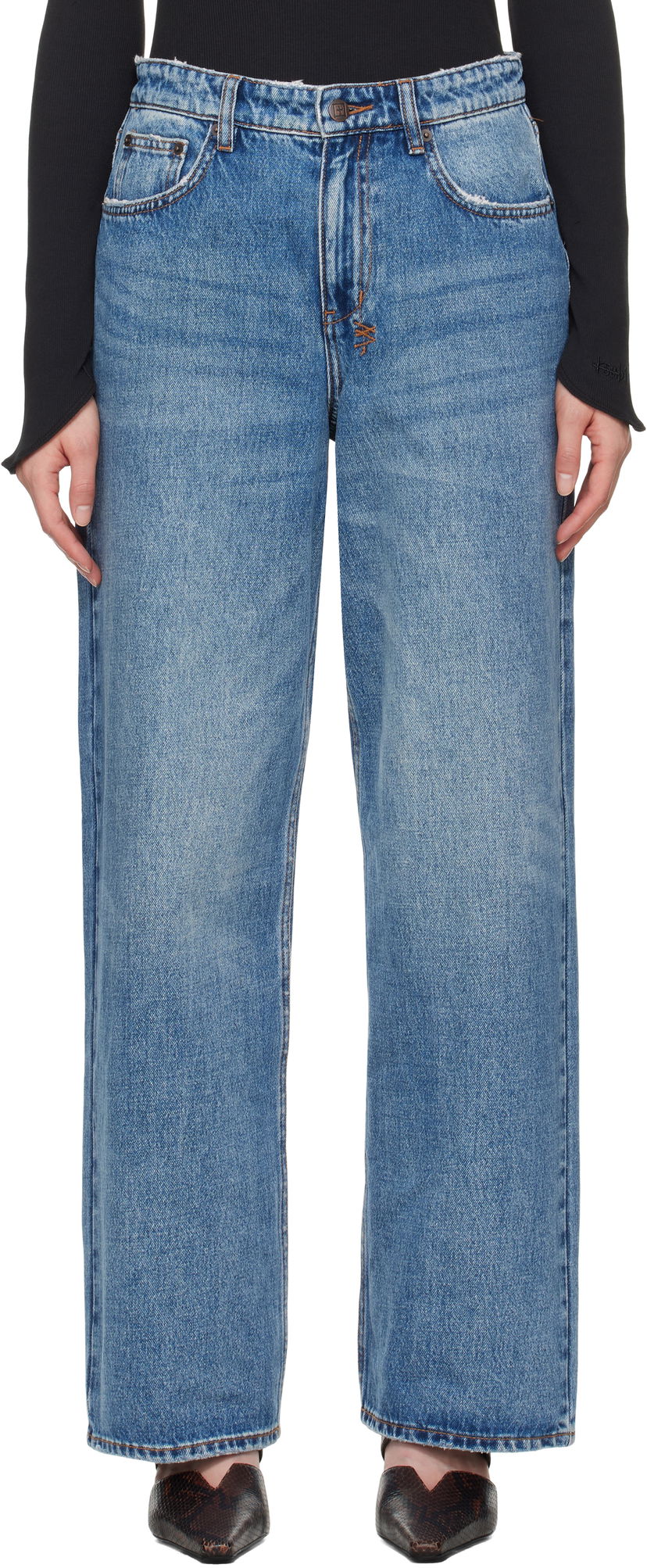 Jeans Ksubi Ksubi Empire Wide Leg Jeans Blå | WSP25DJ023
