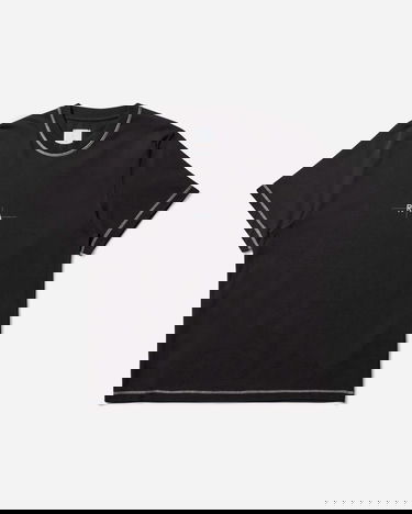 T-shirt ROA ROA Info Stitch Organic T-Shirt Sort | RBMW0545JY58 BLK0001, 4