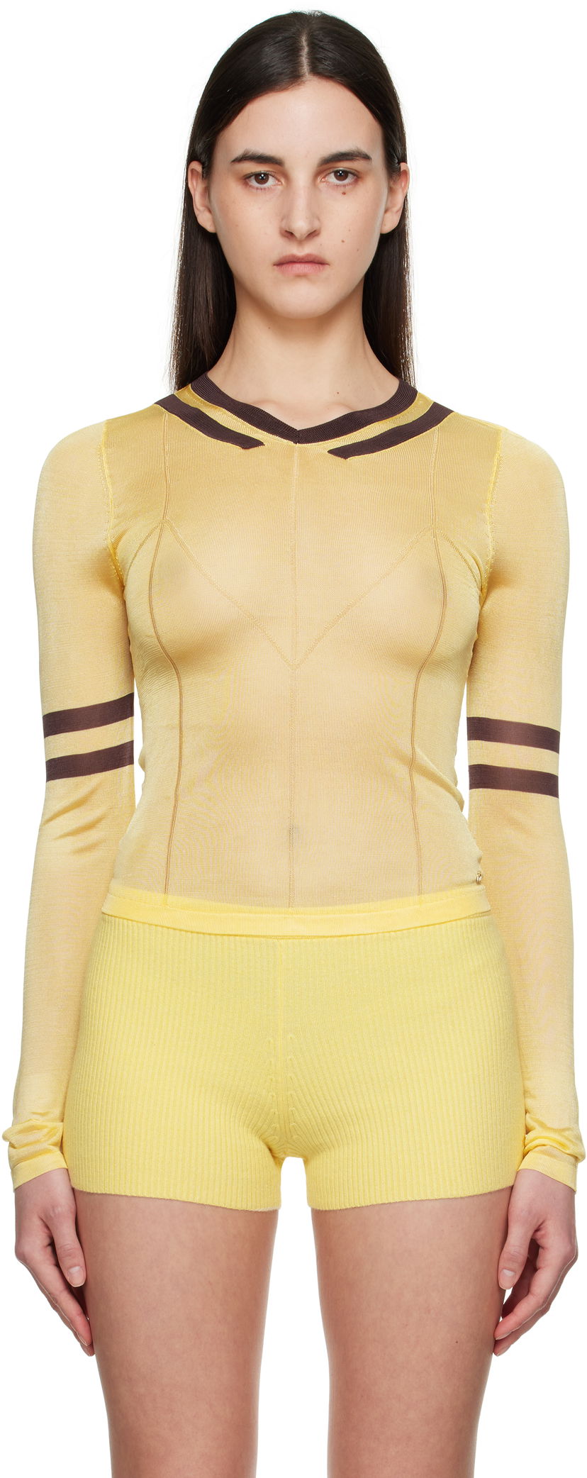 T-shirt Miaou Miaou Monica Long Sleeve Top Gul | 7158SRKBUT