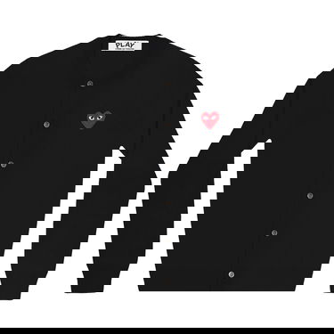 Sweater Comme des Garçons PLAY Heart Cardigan Sort | AZ N007 051 1, 1