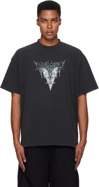 Vetements Bone 'V' Graphic Regular T-Shirt
