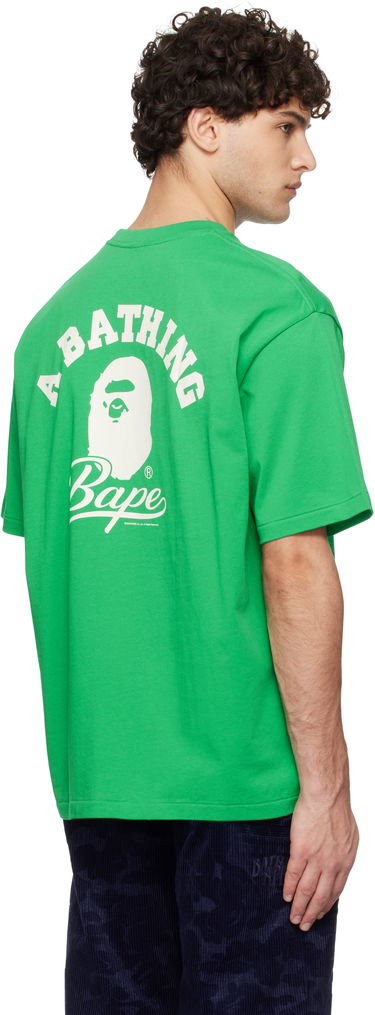 T-shirt BAPE Cursive Logo Graphic T-Shirt Grøn | 001TEK801303M, 2