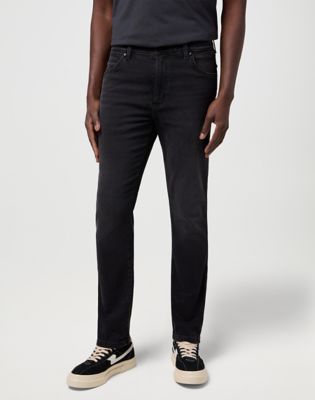 Jeans Wrangler Larston High Stretch Slim Tapered Jean 40 x32 Sort | 112371657:40:32, 0