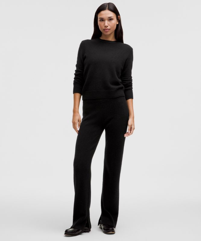 Sweater lululemon Slim Round Neck Cashmere Sweater Sort | prod11790378, 1