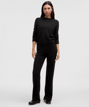Sweater lululemon Slim Round Neck Cashmere Sweater Sort | prod11790378, 1