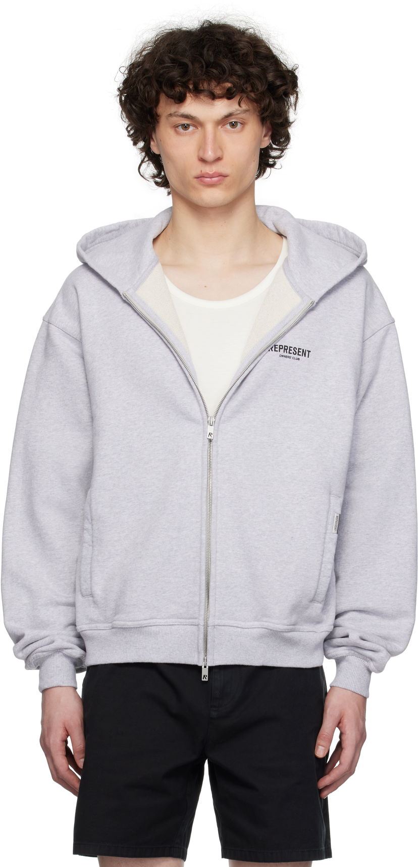 Sweatshirt Represent Clo Represent 'Owners Club' Zip Hoodie Grå | OCM41122