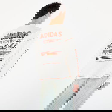 T-shirt adidas Originals Wilshire Long Sleeve Graphic Contrast Stitch T-Shirt Hvid | JX6142, 2