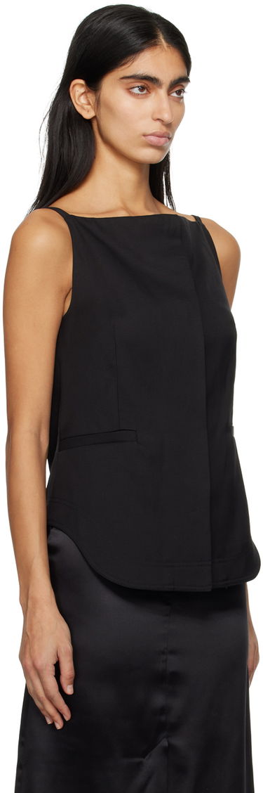 Tanktop Loulou de Saison Loulou de Saison Mihant Square Neck Camisole Sort | MIHANT, 1