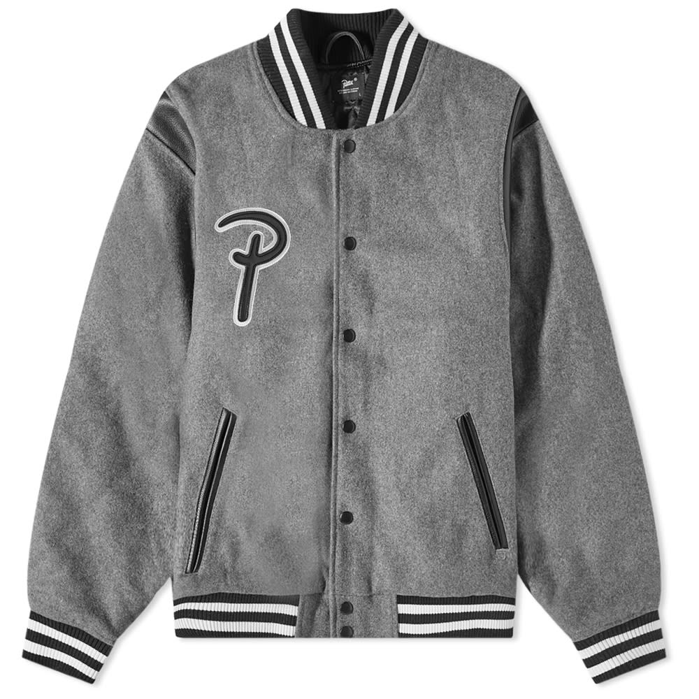 Bomberjakke Patta Wool Sport Bomber Jacket Grå | PSS23WLSPRTSBJ1, 0