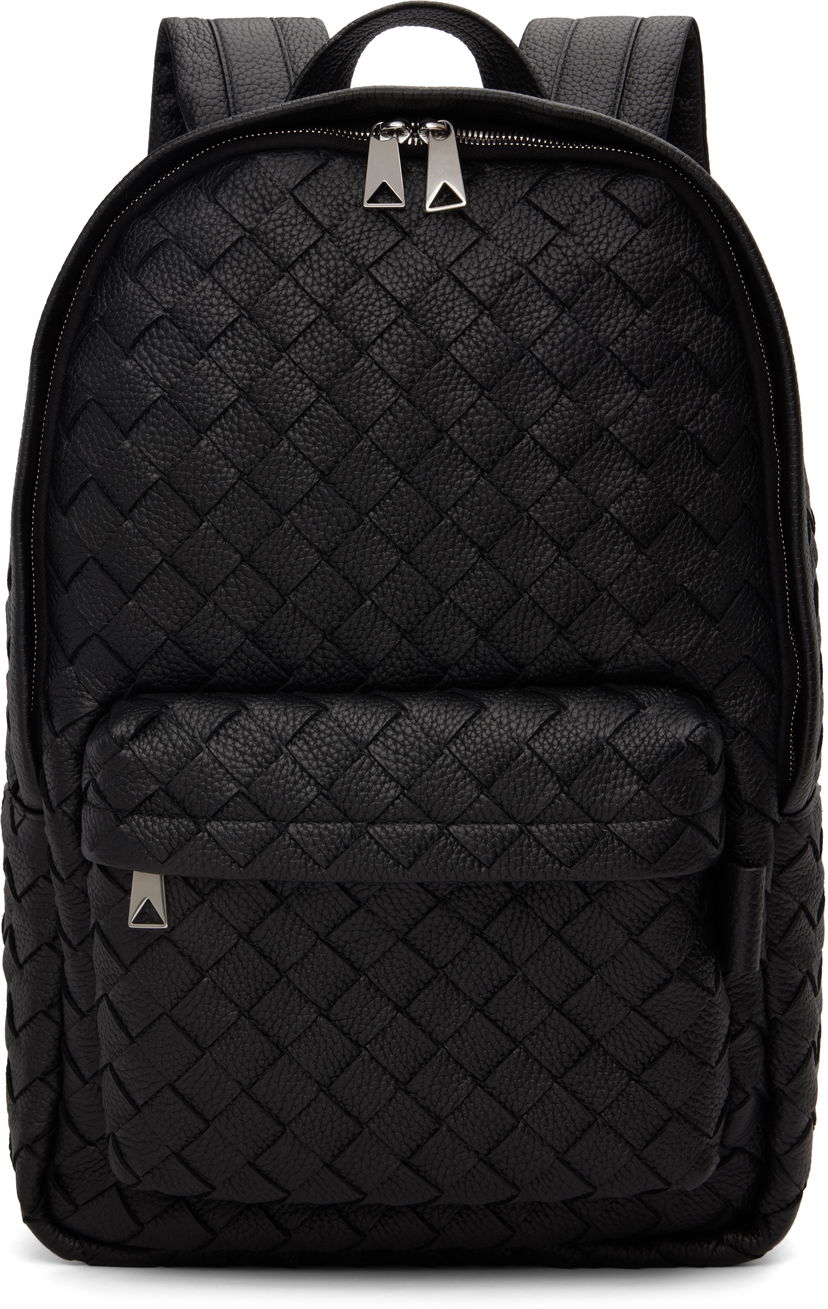 Rygsæk Bottega Veneta Bottega Veneta Intrecciato Leather Backpack Sort | 833158V5I528803