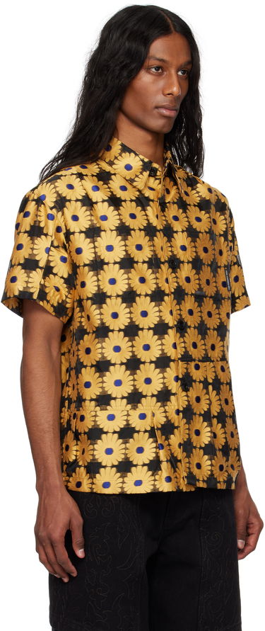 Skjorte Andersson Bell Andersson Bell Sheer Flower Shirt Gul | atb1278m, 1