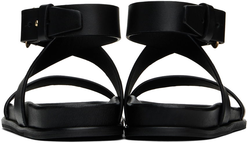 Sneakers og sko TOTEME The Chunky Leather Sandals Sort | 243-WAS2047-LE0035, 1