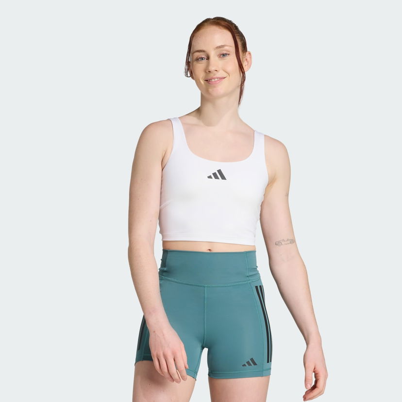 Bh adidas Performance Power Light Support Training Crop Top Hvid | JZ6028