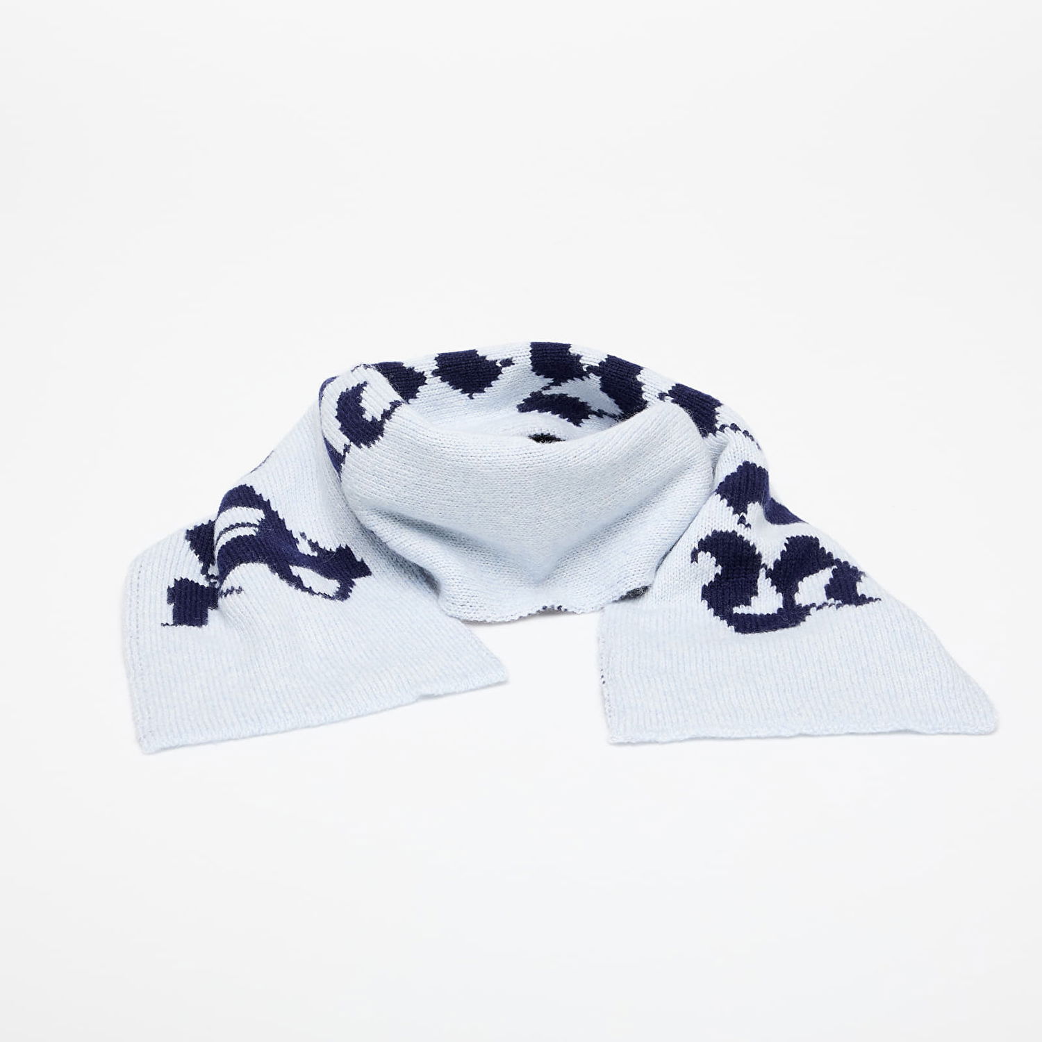 Tørklæde Palm Angels Palm Angels Logo Knit Scarf Blå | PBMA009F25KNI0014046, 0