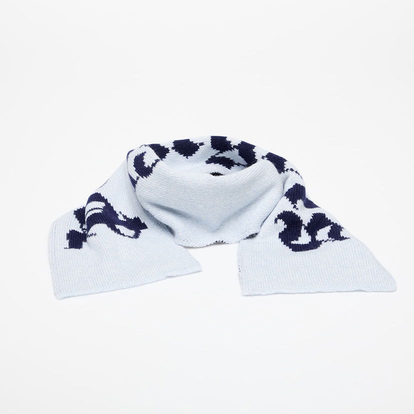 Tørklæde Palm Angels Palm Angels Logo Knit Scarf Blå | PBMA009F25KNI0014046