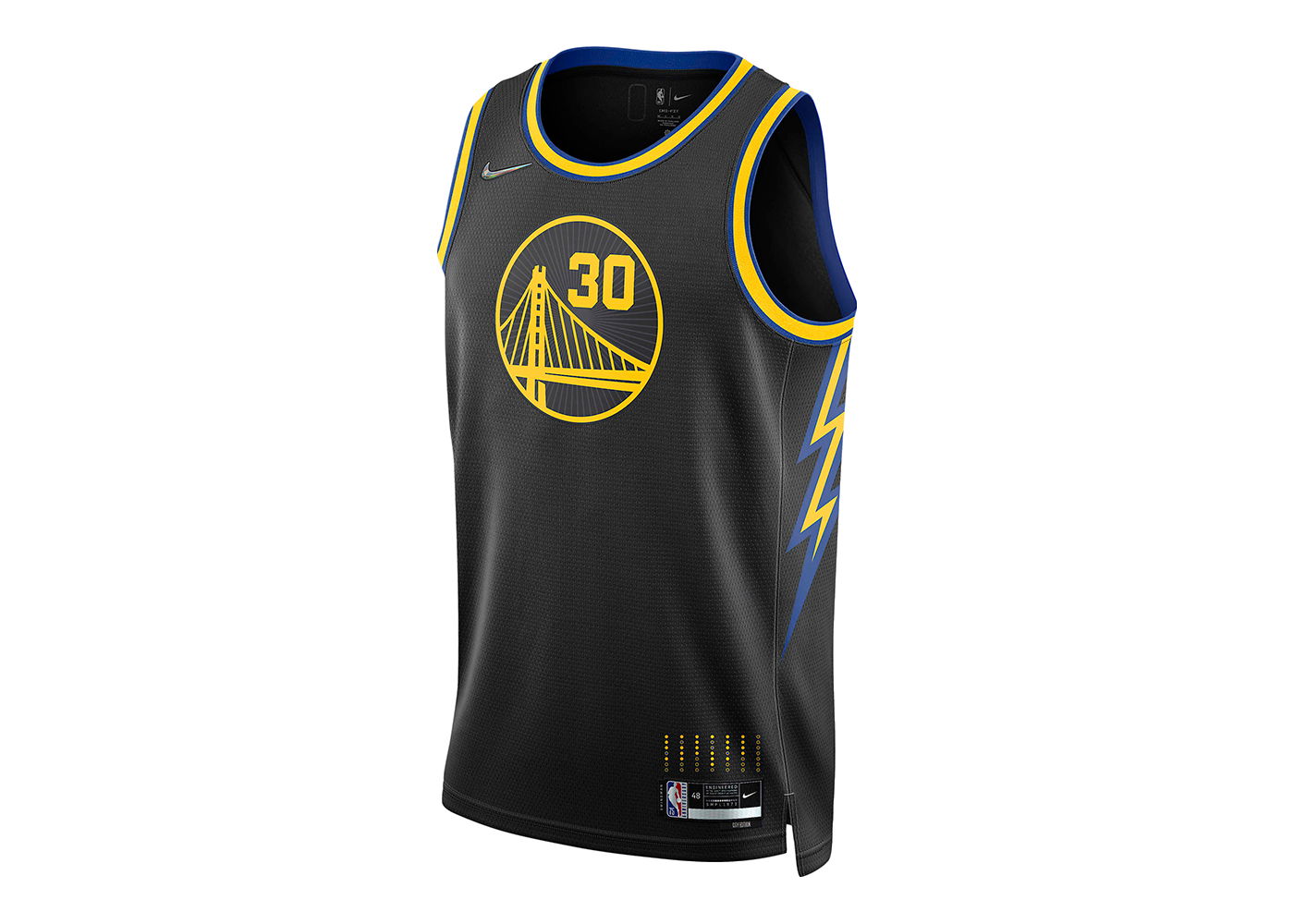 Jersey Nike NBA Golden State Warriors 2021/22 Stephen Curry City Edition Mixtape Swingman Jersey Black Sort | DB4027-010, 0
