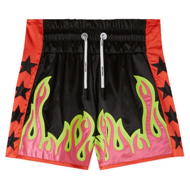Shorts Palm Angels Burning Fighter Short Sort | PMCB028F22FAB0011032, 0
