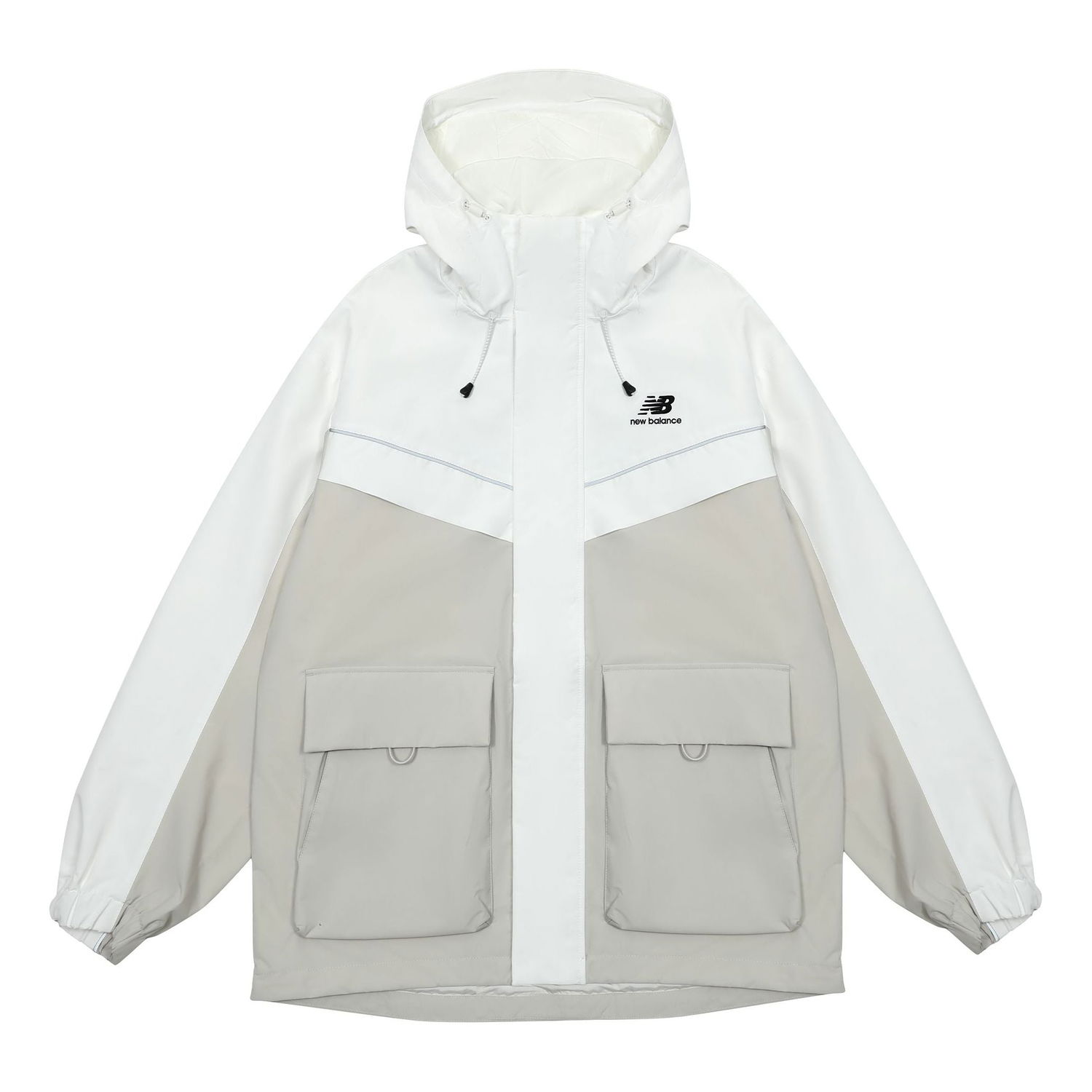 Vindjakke New Balance Windproof Jacket Hvid | 5AC39333-LBE, 0
