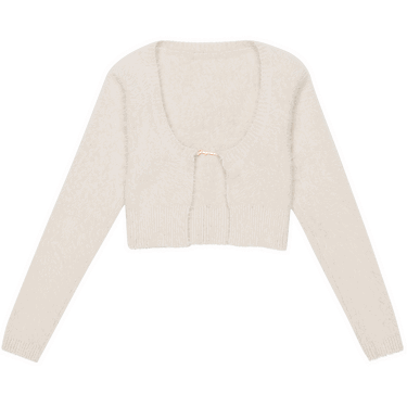 Sweater Jacquemus La Maille Neve Manches Cardigan Beige | 223KN010 2380 110, 0