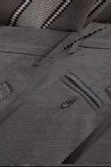 Bukser KENZO Wool Weave Straight Tailored Pleated Trousers Grå | FF65PA3689ID, 3
