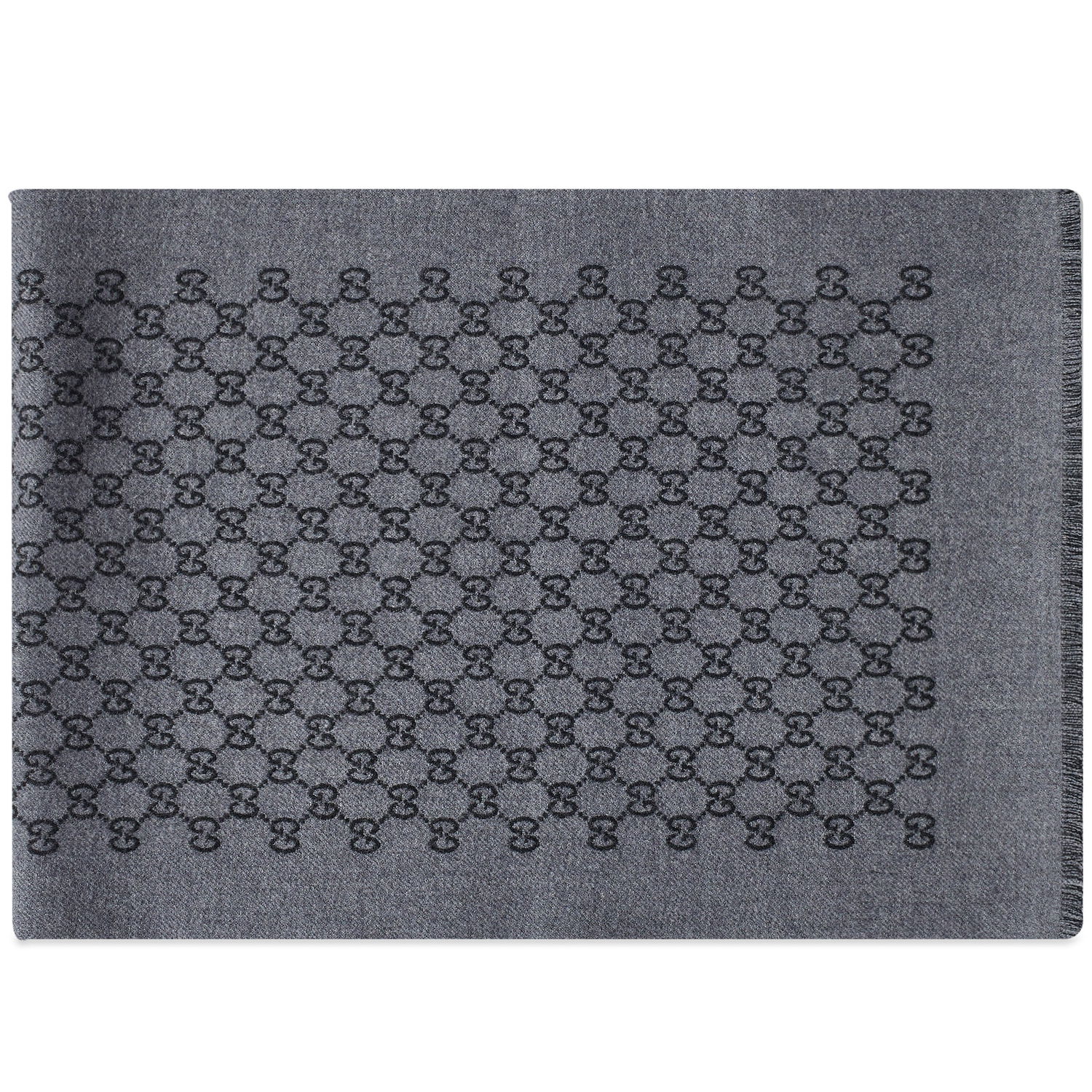Tørklæde Gucci GG Jaquard Scarf Anthracite Grå | 391246-4G200-1160, 0