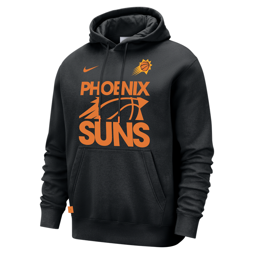 Sweatshirt Nike Nike NBA Phoenix Suns Club Courtside Hoodie Sort | FZ7699-010