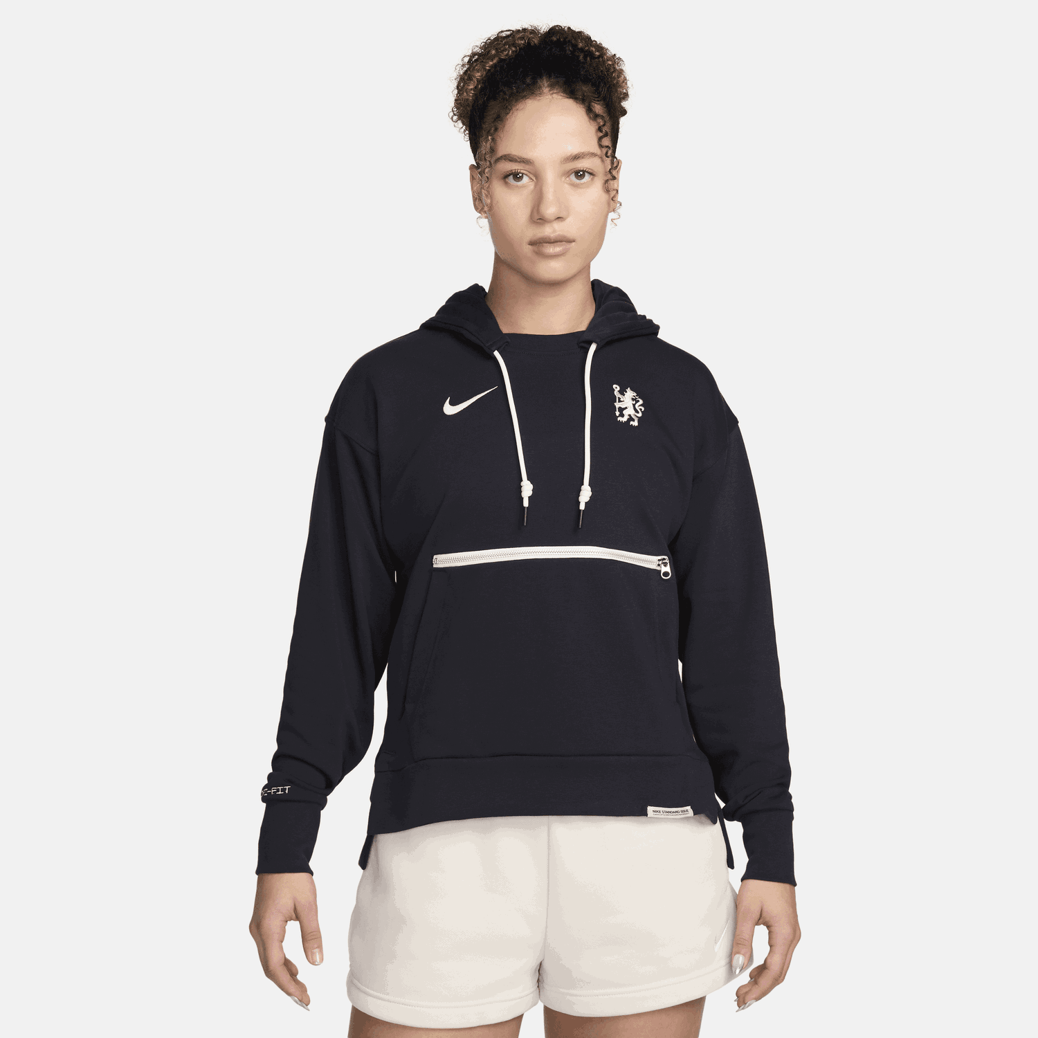 Sweatshirt Nike Dri-FIT Chelsea FC Standard Issue Mørkeblå | FN7768-426, 0