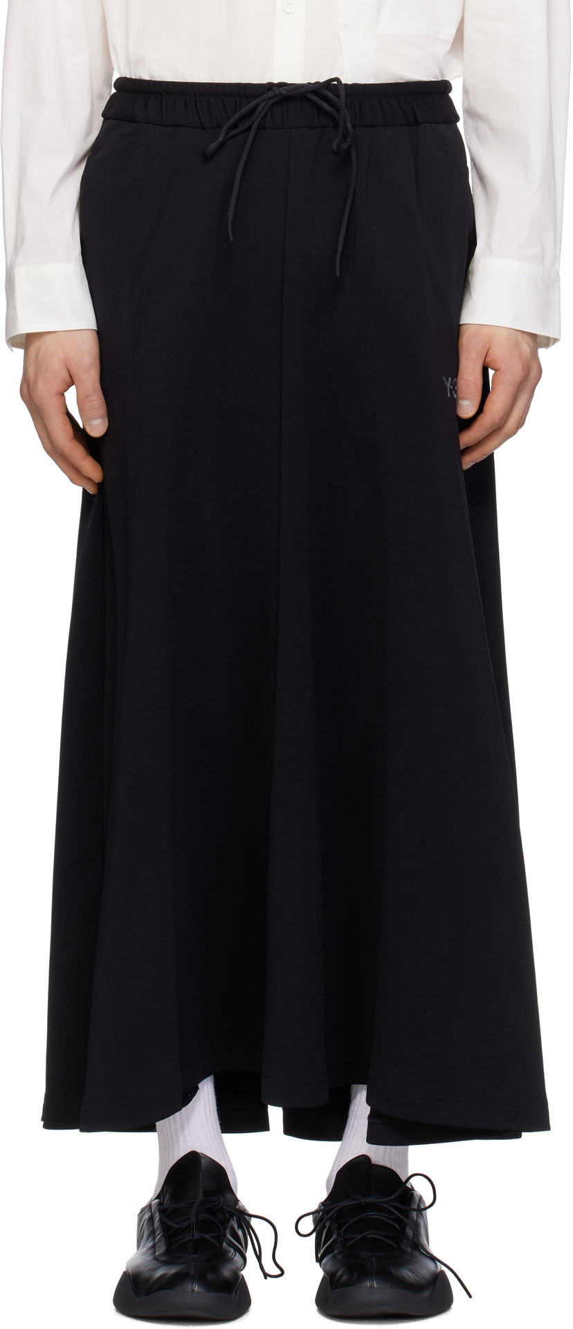 Nederdel Y-3 Y-3 Track Midi Skirt Sort | JN4985