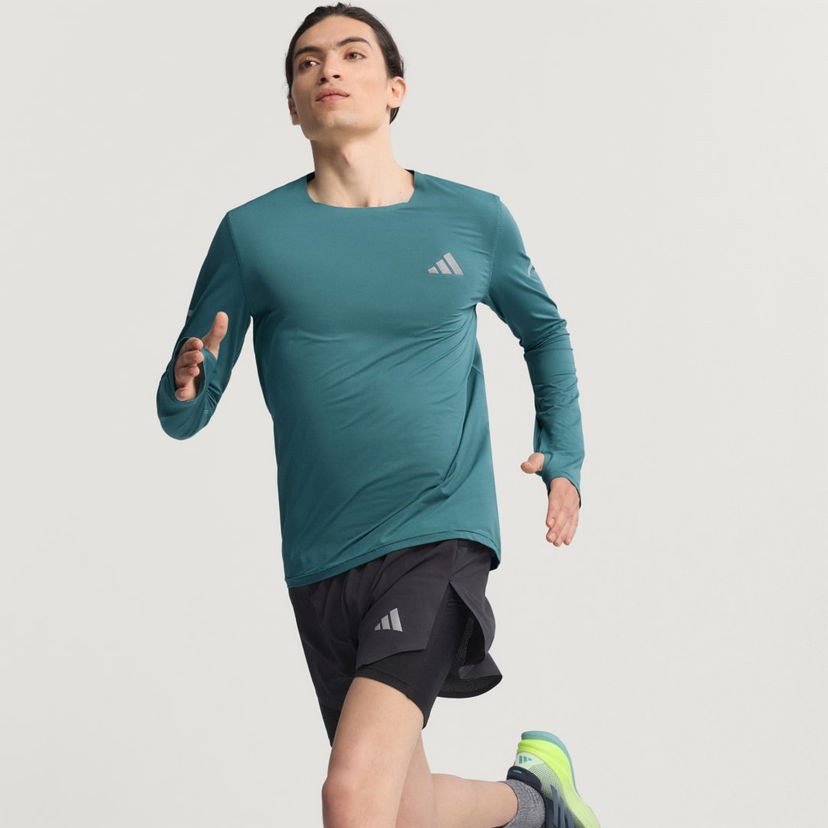 T-shirt adidas Performance Adi365 CLIMACOOL+ Running Longsleeve T-Shirt Grøn | KB9917
