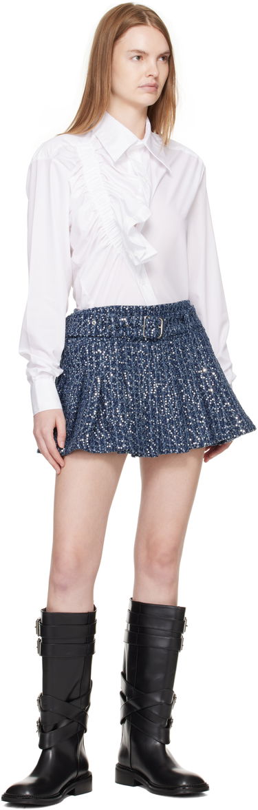 Nederdel Charles Jeffrey Loverboy Charles Jeffrey LOVERBOY Pleated Denim Miniskirt Blå | 52050101, 3