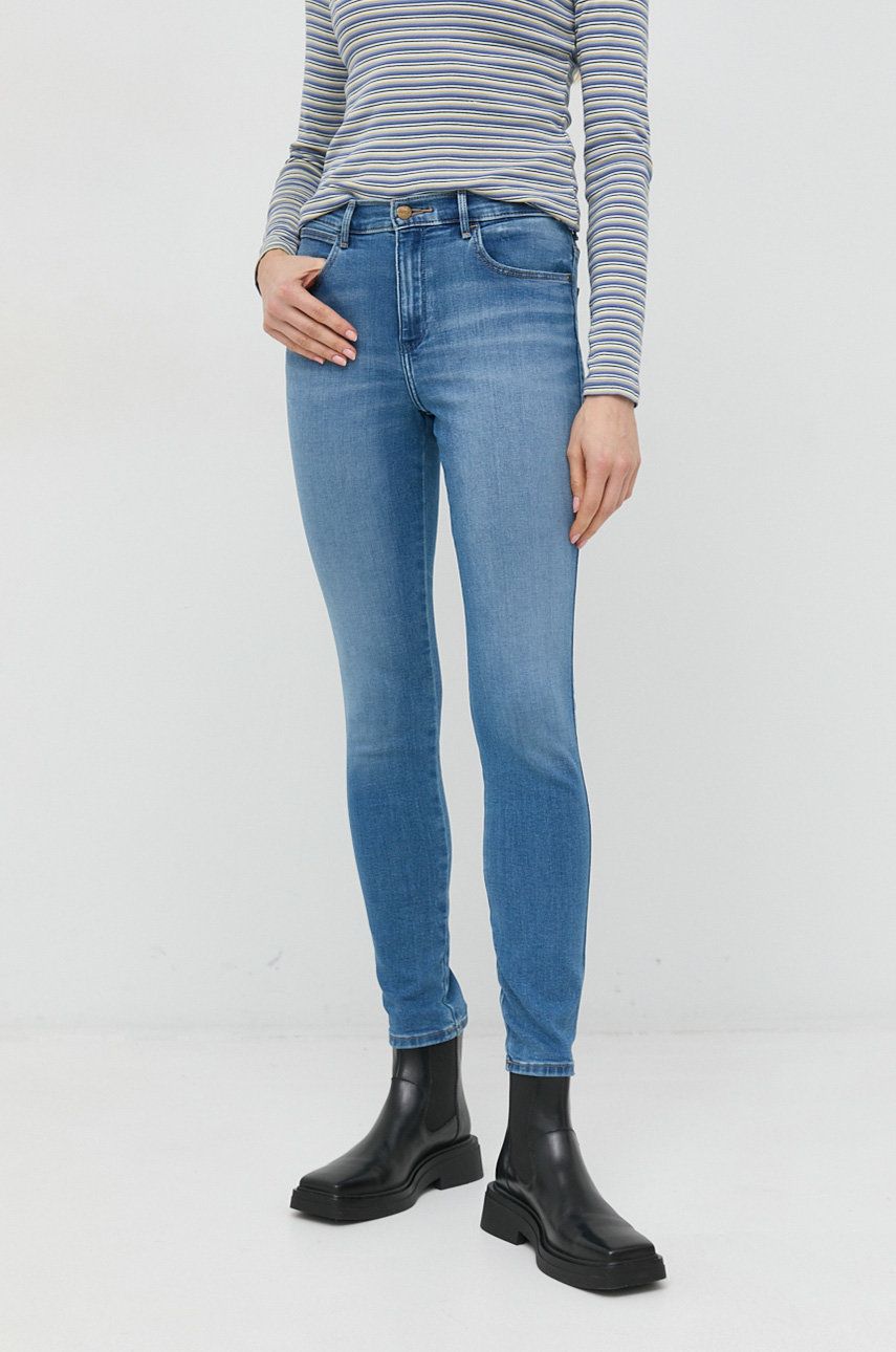 Jeans Wrangler 630 High Waist Jeans Mørkeblå | W27HCY37O, 0