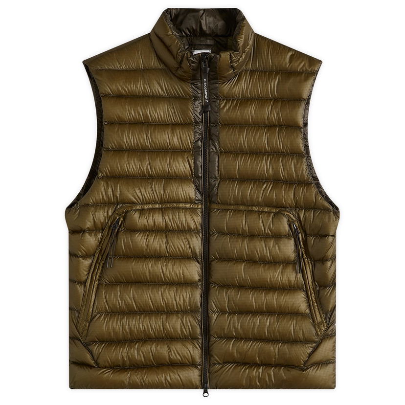 Vest C.P. Company Men's D.D. Shell Lens Down Vest, Size Large Grøn | 18CMVE201A-006099A-683